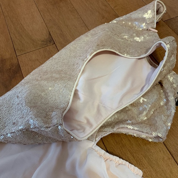 Lulu’s Matte Rose Gold Sequin Dress - Picture 8 of 8